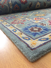 Load image into Gallery viewer, Handmade Wool Persian Blue 5' x 8' RH-1112JWEL Area Rug