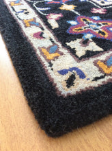 Load image into Gallery viewer, Handmade Wool Persian Black 5' x 8' RH-1135JWEL Area Rug