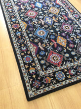 Load image into Gallery viewer, Handmade Wool Persian Black 5' x 8' RH-1135JWEL Area Rug