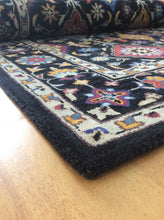 Load image into Gallery viewer, Handmade Wool Persian Black 5' x 8' RH-1135JWEL Area Rug