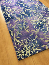 Load image into Gallery viewer, Handmade Wool Floral Purple 5' x 8' CH-2168-B Area Rug