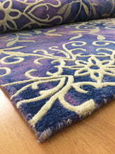Load image into Gallery viewer, Handmade Wool Floral Purple 5' x 8' CH-2168-B Area Rug