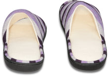 Load image into Gallery viewer, Mens Mesh Memory Foam Slippers Purple/Black 11-12