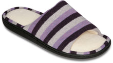 Load image into Gallery viewer, Mens Mesh Memory Foam Slippers Purple/Black 11-12