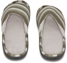 Load image into Gallery viewer, Mens Mesh Memory Foam Slippers Green/Gray 11-12