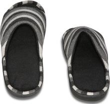 Load image into Gallery viewer, Mens Mesh Memory Foam Slipper- Gray/Gray 9-10