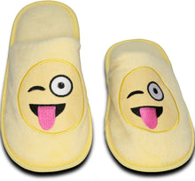 Load image into Gallery viewer, Emoji Cheeky Pink Tongue Out Smiley Face Women Slipper - Small 25.5CM