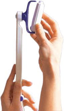 Load image into Gallery viewer, Deluxe Comfort Easy Roller Lotion Applicator, 14.5 Inches - Soft Durable Cotton Massage Applicator - Ergonomically Designed - Extra-Long Flexable Reach - Lotion Applicator, White
