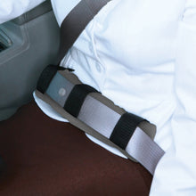 Load image into Gallery viewer, Deluxe Comfort Memory Foam Seat Belt Pad, 12" x 3" x 2" - Prevent Stock Seat Belt Rubbing And Chaffing - Enhanced Seatbelt Safety - Ideal For Pregnant Drivers - Seat Belt Pad, Brown