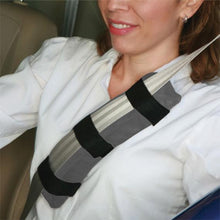 Load image into Gallery viewer, Deluxe Comfort Memory Foam Seat Belt Pad, 12" x 3" x 2" - Prevent Stock Seat Belt Rubbing And Chaffing - Enhanced Seatbelt Safety - Ideal For Pregnant Drivers - Seat Belt Pad, Brown