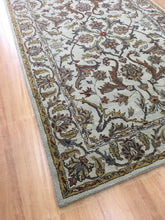 Load image into Gallery viewer, Handmade Wool Persian Sage/ Gold 5' x 8' lt1004 Area Rug