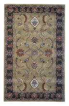 Load image into Gallery viewer, Handmade Wool Persian Sage/ Brown 5' x 8' lt1006 Area Rug