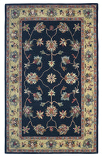 Load image into Gallery viewer, Handmade Wool Persian Black/ Gold 5' x 8' lt1013 Area Rug