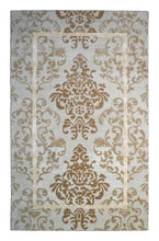 Load image into Gallery viewer, Handmade Wool/ Viscose Persian Ivory/ Beige 5' x 8' lt1035 Area Rug