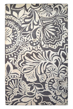 Load image into Gallery viewer, Handmade Wool Floral Ivory/ Brown 5' x 8' lt1040 Area Rug