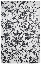 Load image into Gallery viewer, Handmade Wool/ Viscose Floral Ivory/ Brown 5' x 8' lt1043 Area Rug