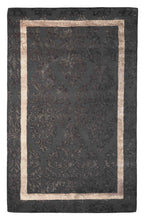 Load image into Gallery viewer, Handmade Wool/ Viscose Persian Brown/ Gold 5' x 8' lt1046 Area Rug