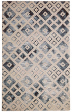 Load image into Gallery viewer, Handmade Wool Modern Ivory/ Blue 5' x 8' lt1048 Area Rug