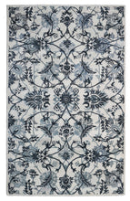Load image into Gallery viewer, Handmade Wool Floral Ivory/ Gray 5' x 8' lt1052 Area Rug