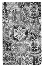 Load image into Gallery viewer, Handmade Wool Floral Gray/ Ivory 5' x 8' lt1054 Area Rug