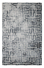 Load image into Gallery viewer, Handmade Wool Modern Ivory/ Gray 5' x 8' lt1066 Area Rug