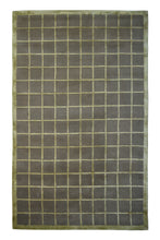 Load image into Gallery viewer, Handmade Wool/ Viscose Modern Brown/ Green 5' x 8' lt1068 Area Rug