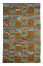 Load image into Gallery viewer, Handmade Wool Modern Brown/ Green 5' x 8' lt1087 Area Rug
