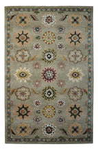 Load image into Gallery viewer, Handmade Wool Persian Green/ L. Blue 5' x 8' lt1106 Area Rug