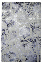 Load image into Gallery viewer, Handmade Wool Floral Ivory/ Purple 5' x 8' lt1109 Area Rug