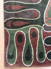 Load image into Gallery viewer, Handmade Wool Modern Brown/ Green 5' x 8' lt1111 Area Rug