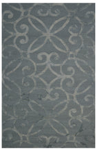 Load image into Gallery viewer, Handmade Wool Floral Green 5' x 8' lt1121 Area Rug