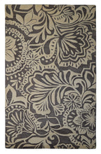 Load image into Gallery viewer, Handmade Wool Floral Ivory/ Brown 5' x 8' lt1122 Area Rug