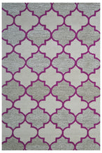 Load image into Gallery viewer, Handmade Wool Modern Ivory/ Brown 5' x 8' lt1144 Area Rug