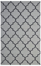 Load image into Gallery viewer, Handmade Wool Modern Ivory/ Black 5' x 8' lt1151 Area Rug