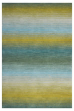 Load image into Gallery viewer, Handmade Wool Modern Green/ Blue 5' x 8' lt1157 Area Rug