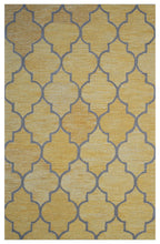 Load image into Gallery viewer, Handmade Wool Modern Gold/ Gray 5' x 8' lt1159 Area Rug