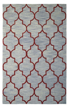 Load image into Gallery viewer, Handmade Wool Modern Gray/ Rust 5' x 8' lt1163 Area Rug
