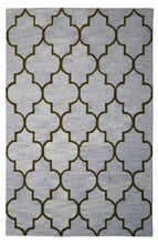 Load image into Gallery viewer, Handmade Wool Modern Gray/ Green 5' x 8' lt1165 Area Rug