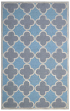 Load image into Gallery viewer, Handmade Wool Modern L.Blue/ Gray 5' x 8' lt1174 Area Rug
