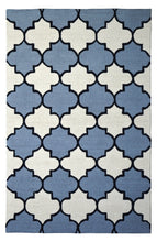 Load image into Gallery viewer, Handmade Wool Modern Silver/ Ivory 5' x 8' lt1180 Area Rug