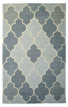Load image into Gallery viewer, Handmade Wool Modern Silver/ Gray 5' x 8' lt1190 Area Rug