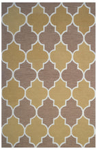 Load image into Gallery viewer, Handmade Wool Modern Gold/ Brown 5' x 8' lt1192 Area Rug