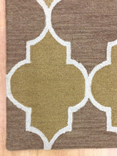 Load image into Gallery viewer, Handmade Wool Modern Gold/ Brown 5' x 8' lt1192 Area Rug