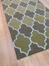 Load image into Gallery viewer, Handmade Wool Modern Gold/ Brown 5' x 8' lt1192 Area Rug
