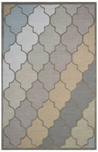 Load image into Gallery viewer, Handmade Wool Modern Beige/ Brown 5' x 8' lt1193 Area Rug