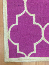 Load image into Gallery viewer, Handmade Wool Modern Pink/ Ivory 5' x 8' lt1197 Area Rug