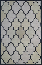 Load image into Gallery viewer, Handmade Wool Modern Black/ Ivory 5' x 8' lt1202 Area Rug