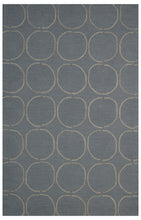 Load image into Gallery viewer, Handmade Wool Modern Dark Gray/ Rust 5' x 8' lt1209 Area Rug