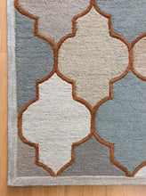 Load image into Gallery viewer, Handmade Wool Modern Beige/ Green 5' x 8' lt1211 Area Rug