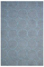 Load image into Gallery viewer, Handmade Wool Modern Dark Gray/ Blue 5' x 8' lt1212 Area Rug